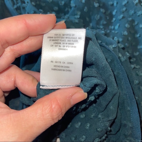 Free People texture sheer long sleeve top - Picture 6 of 7